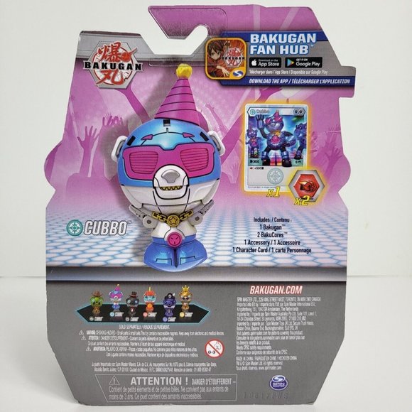 Bakugan Party Cubbo Pack Birthday Party Hat Glasses Transforming Blue Pink New - Picture 2 of 16